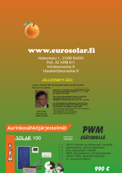 Solar100 - Valotaina Oy