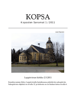 1/2011 - Koposten sukuseura ry