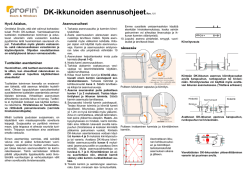 DK-ikkunoiden asennusohjeetRev. 1.1