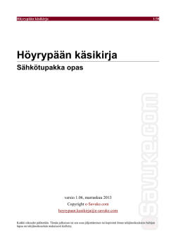 Höyrypään Käsikirja - Sähkötupakka opas - e