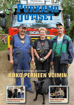 KOKO PERHEEN VOIMIN - Suomen Autopurkamoliitto