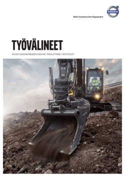 Volvo-kaivukoneiden työväline-esite Lataa Volvon tela