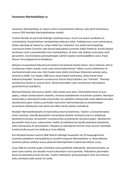 Martat historiikki.pdf - Vuosaaren Marttayhdistys ry