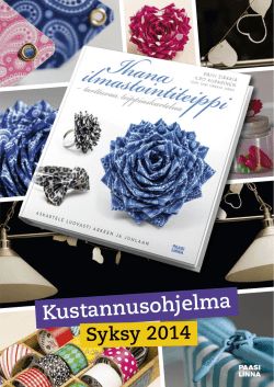 KATALOGI syksy 2014 - Kustannusosakeyhtiö Paasilinna