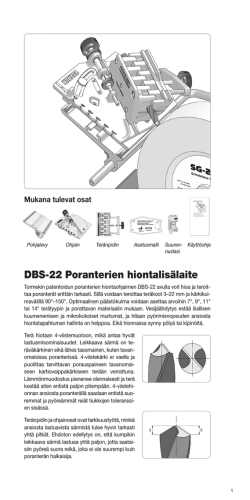 PDF DBS-22 Käyttöohje