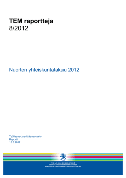 TEM raportteja 8/2012