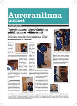 Auroranlinna Uutiset 3/2010