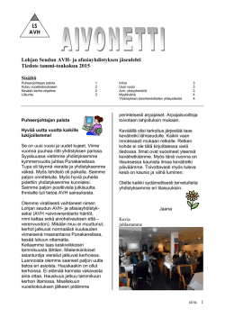 Aivonetti talvi 2015.pdf - Lohjan Seudun AVH