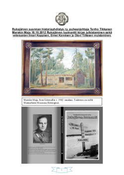 Lue ja katso kuvat[.pdf] - Rukajärven suunnan historiayhdistys