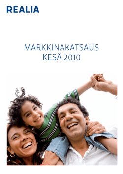 Realia Group Markkinakatsaus kesä/ 2010 - Yritys