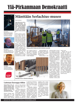 Ylä-Pirkanmaan Demokraatti 1/2014 - Mänttä-Vilppula