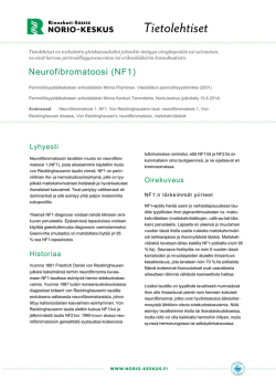 Neurofibromatoosi (NF1) - Norio