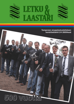 Letku & Laastari 2/4 2009 - Pirkanmaan pelastuslaitos