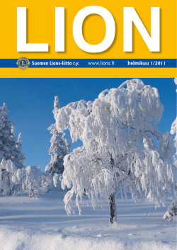 1/Tammikuu 2011 (pdf, 7 Mt) - Suomen Lions
