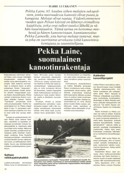 Pekka Laine,65, kuuluu siihen melojien sukupol