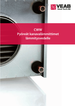 CWW Pyöreät kanavalämmittimet lämmitysvedelle