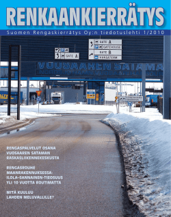 Lehti PDF-muodossa - Suomen Rengaskierrätys Oy