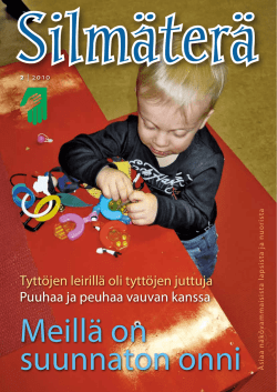 Silmäterä-lehti 2/2010 - Näkövammaiset lapset ry