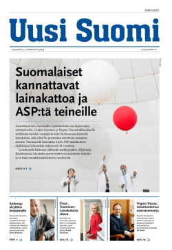 Lataa tästä 5. lokakuuta julkaistu Uuden Suomen