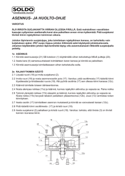 Ohje Rajakytkimet Soldo (pdf,373.7 KB) - AVS