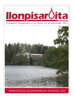 Ilonpisaroita 2011.pdf - Lomakotiyhdistys Ilonpisara ry