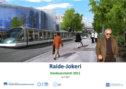 rati Raide-Jokeri Hankearviointi 2011