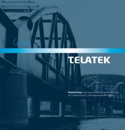 Telatek Group on johtava suomalainen asennus-, kunnossa