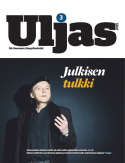 Uljas 3/2015 - Itä-Suomen ylioppilaslehti