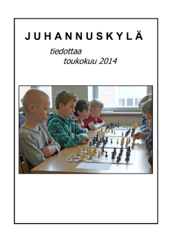 Toukokuu 2014 - Juhannuskylän koulu