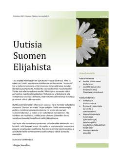 Uutisia Suomen Elijahista