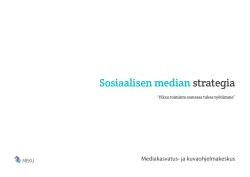 Tutustu MEKUn sosiaalisen median strategiaan (PDF)