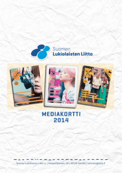 Mediakortti 2014 - Suomen Lukiolaisten Liitto