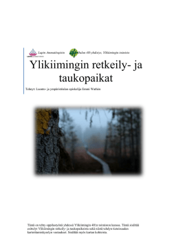 Ylikiimingin retkeily- ja taukopaikat.pdf - Oulun 4H