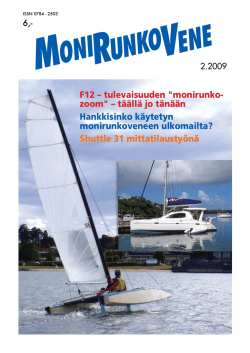 Monirunkovenelehti 2/2009 - Suomen Catamaran ja Trimaran Liitto