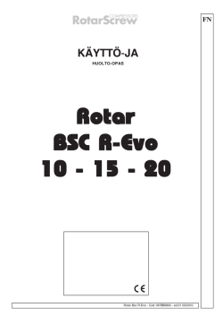 BSC R-Evo, käyttö ja huolto (pdf,411.46 KB)