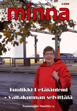 Minna 2/2008 - Suomalainen Naisliitto