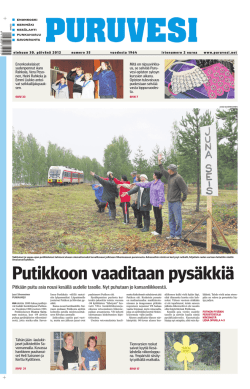 Puruvesi 30.8.2012 - Suomen Rautatiematkustajat ry