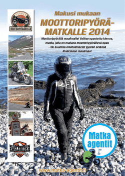 moottoripyörä- matkalle 2014 moottoripyörä - Matka