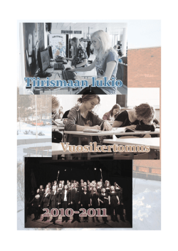 2010-2011 (pdf) - Tiirismaan lukio