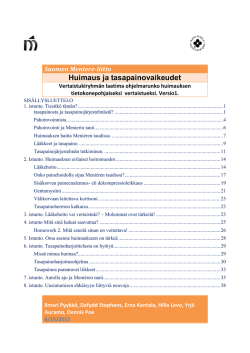 Huimaus ja tasapainovaikeudet - Suomen Meniere