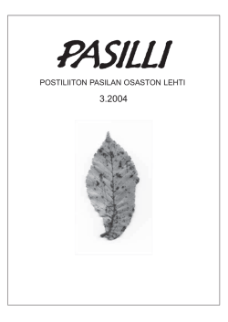 Pasilli 3/2004 - PAU:n Pasilan osasto