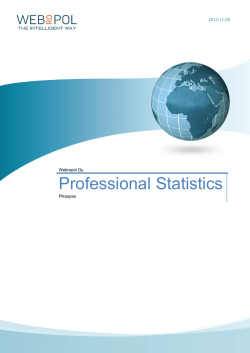 Professional Statistics