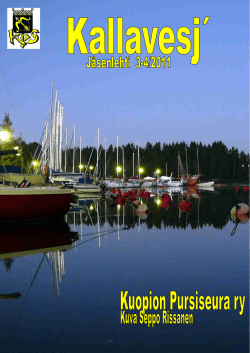 Jäsenlehti 3-4/2011 - Kuopion Pursiseura ry