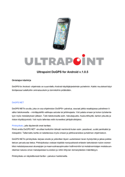Ultrapoint KoiraGPS for Android -käyttöohje (pdf)