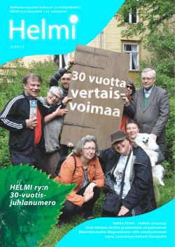 Helmi 2/2013 (pdf 6,2 Mt) - Mielenterveysyhdistys Helmi ry