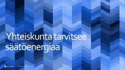 7. Yhteiskunta tarvitsee säätöenergiaa, johtaja Timo Torvinen