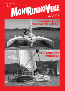 Monirunkovenelehti 4/2007 - Suomen Catamaran ja Trimaran Liitto
