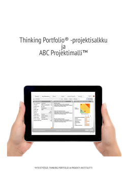 Thinking Portfolio® -projektisalkku ja ABC - Projekti