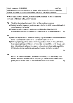 MAA6.3 koe ja ratkaisut välivaiheineen (PDF)