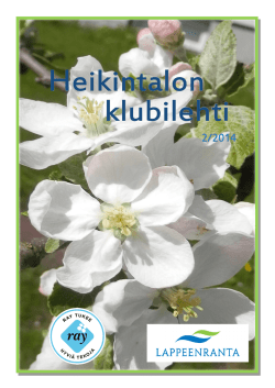 Heikintalo 2 2014 - Suomen Klubitalot ry